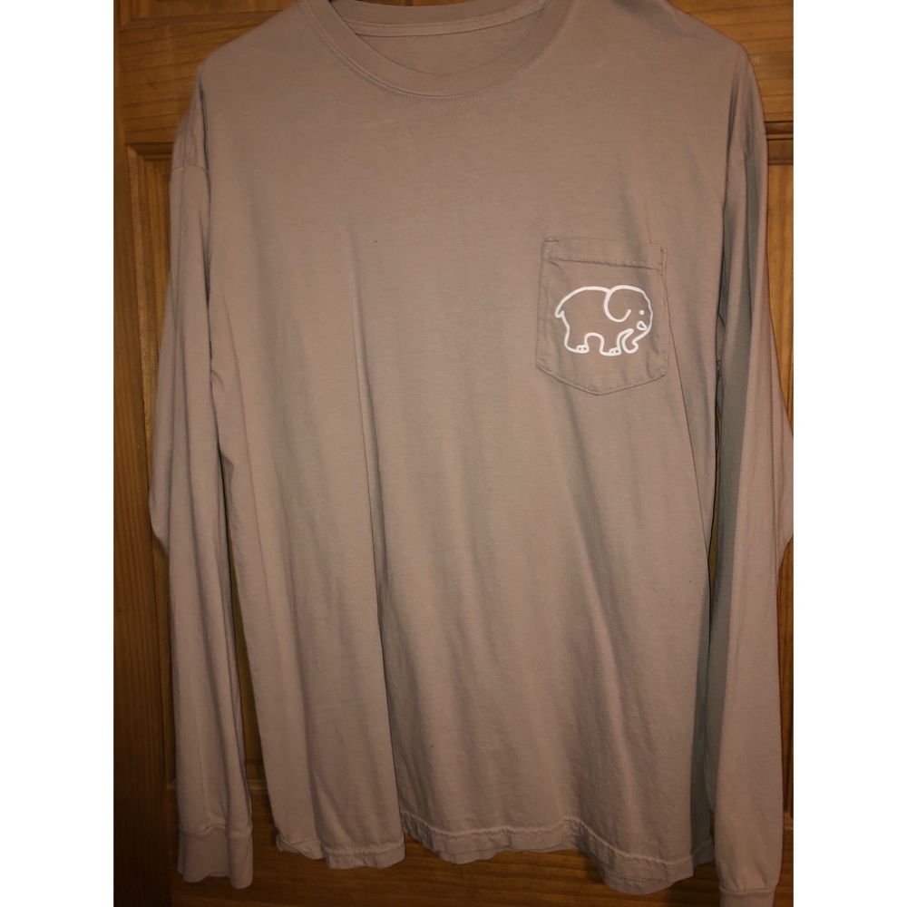 Large Ivory Ella taupe long sleeve shirt